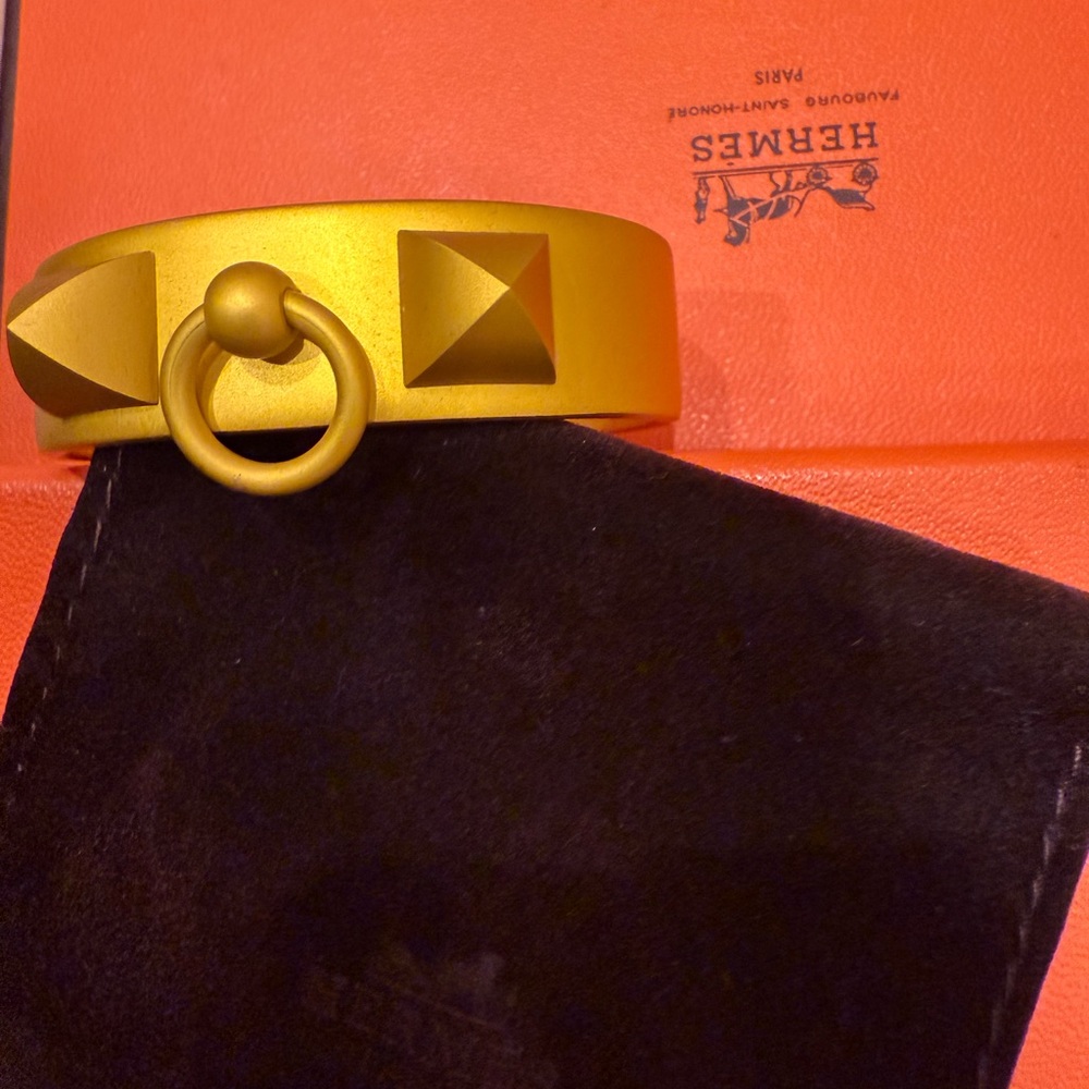 Hermes Gold Medor Bracelet